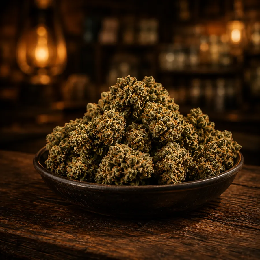 Bowl of cannabis flower